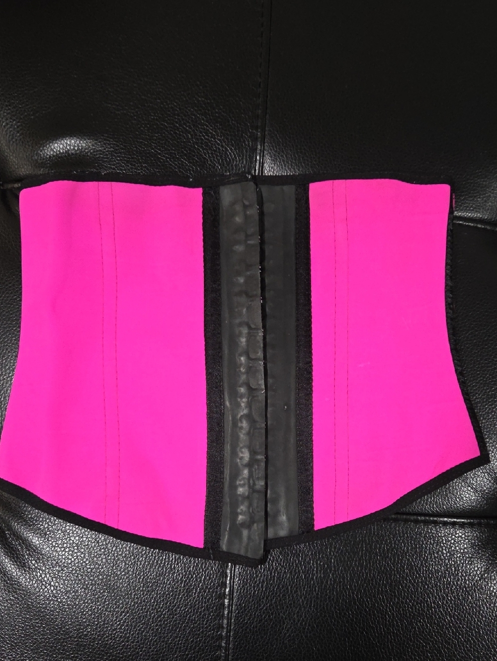 Ann Chery Black Waist Trainer with Gold Logo Trim